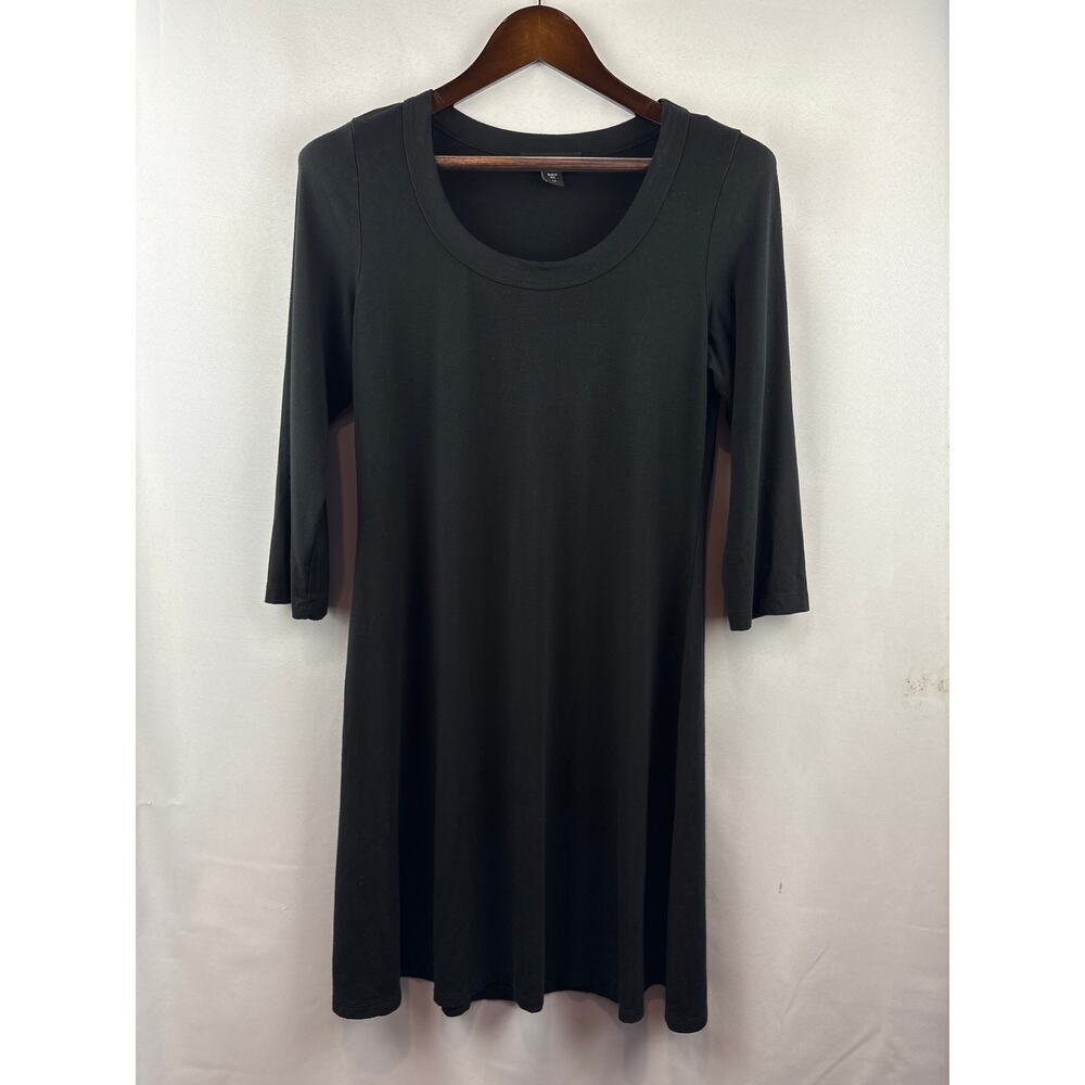 Women’s Karen Kane Medium Black Midi Dress w/ 3/4 Length Sleeves